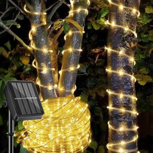 LairtPOW Solar Rope Light Waterproof IP65 39FT 100LEDs Outdoor LED ‎Solar Outdoo
