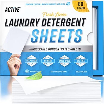 Laundry Detergent Sheets Eco Washing Strips – 80 Loads