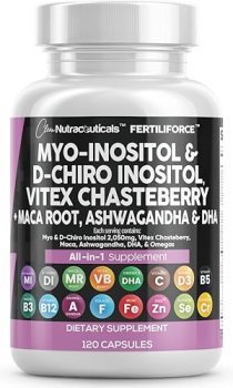 Clean Nutraceuticals Myo-Inositol & D-Chiro Inositol 2050mg Fertility Supplement