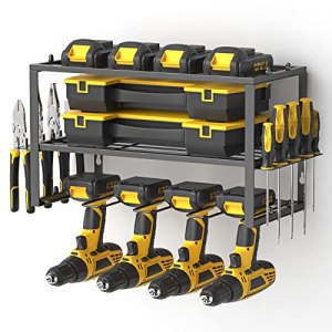 Spacecare Power Tool Organizer- Power Drill Tool Holder- Heavy Duty Tool Shelf &