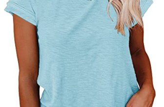 Cicy Bell Women’s Short Sleeve Shirts Crewneck Loose Casual Summer Basic Tees To