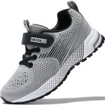 UBFEN Kids Sneakers for Boys Girls Tennis Shoes for Running Sports Walking Gym A