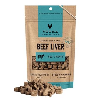 Vital Essentials Freeze Dried Dog Treats | Beef Liver