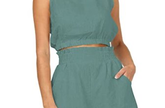 Trendy Queen Womens Summer 2 Piece Outfits Short Sets Matching Sleeveless Tank T
