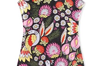 EQSJIU Girls Leotards For Gymnastics Biketard With Shorts Black Albizia Floral S