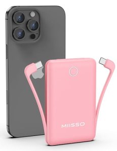 miisso 10000mAh Compatible with iPhone 15/16/17 and Android