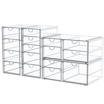 caktraie Makeup Organizer Storage With 16 Drawers