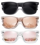 MEETSUN Retro Polarized Sunglasses for Women Men Classic Mirror Lens Driving Sun