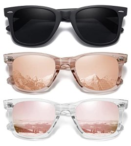 MEETSUN Retro Polarized Sunglasses for Women Men Classic Mirror Lens Driving Sun