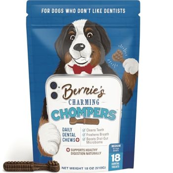 Bernie’s Charming Chompers – Daily Dental Chews for Dogs 26-50 Lbs.