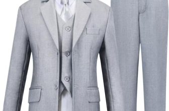 Boys Suits Kids Light Gray Suits for Boys Wedding Ring Bearer Christmas Outfits