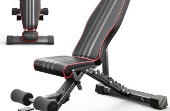 Yoleo Adjustable Weight Bench, 827LB Foldable Workout Bench with Extended Head/N
