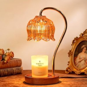 Funistree Flower Candle Warmer Lamp with Timer
