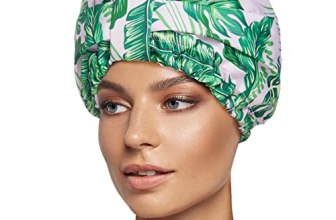 INNELO Luxury Shower Cap for Women Reusable Waterproof