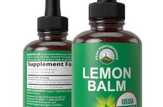 Peak Performance USDA Organic Lemon Balm Tincture