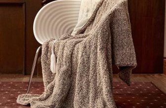 Templewet Heated Blanket Electric Throw 50″ x 60″ -Heated Throw Blanket with 5 H