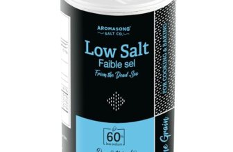 Aromasong Low Sodium Sea Salt 13 OZ. Salt Shaker 100% Natural Fine Grain Dead Se