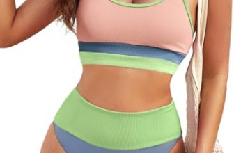 Herseas Womens High Waisted Bikini Sets 2025 Swimsuit Sporty 2 Piece Bathing Sui