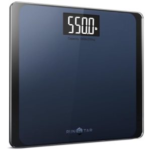 RunStar 550lb Bathroom Digital Scale for Body Weight with Ultra-Wide Platform an