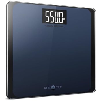 RunStar 550lb Bathroom Digital Scale for Body Weight with Ultra-Wide Platform an