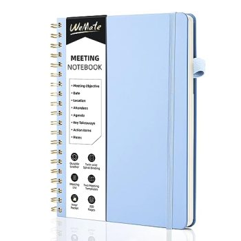 WEMATE Meeting Notebook for Work B5 (7″x10″)