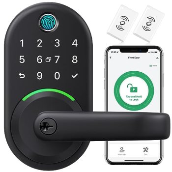 Smart Door Handle Lock with Keypad: Yamiry Fingerprint Smart Knob