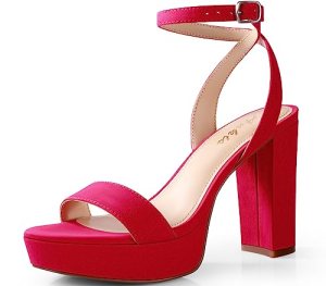 Ankis Platform Heels for Women 86 Inches Chunky Heels Sandals for Women Comfy Op