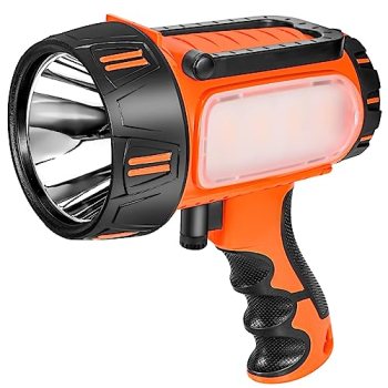 Super Bright Rechargeable Spotlight Flashlight High Lumens 10000mAh