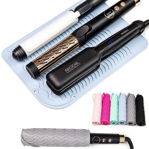 ANGENIL Large Heat Resistant Silicone Mat for Curling Iron