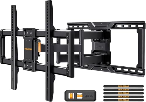 Perlegear UL-Listed Full Motion TV Wall Mount for 42–90 Inch TVs up to 150 lbs