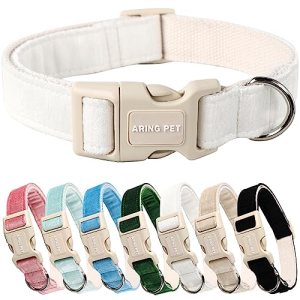 ARING PET White Dog Collar-Adjustable Small Dog Collars