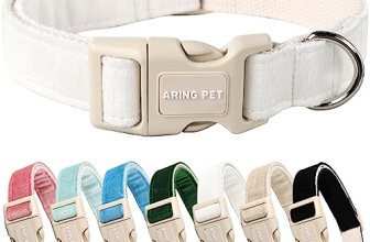 ARING PET White Dog Collar-Adjustable Small Dog Collars