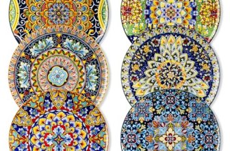 vancasso Dinner Plates Set of 6-10.5 Inch Ceramic Plates
