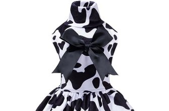 CuteBone Turtleneck Dog Velvet Dress Puppy Skirt Costume Pet Clothes Cat Apparel