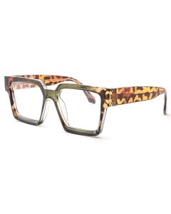 Pro Acme Oversized Square Blue Light Glasses for Men Women Fashion Rectangular B