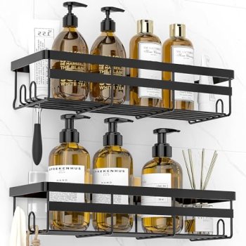 WOWBOX Shower Caddies 2 Pack – Adhesive Hanging Shower Shelf