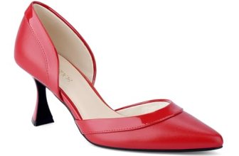 JENN ARDOR Women’s Pumps Low Heels Pointed Closed Toe Kitten Dress Shoes for Wom