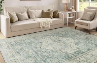 LIVEBOX Washable Area Rug 5×7 Rugs for Living Room Bedroom