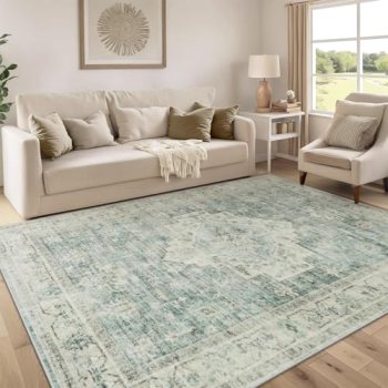 LIVEBOX Washable Area Rug 5×7 Rugs for Living Room Bedroom