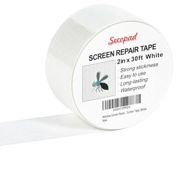 Secopad White Window Screen Repair Tape