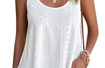 ATHMILE Tank Tops for Women 2026 Fashion Spring Shirt BohoTops Scoop Neck Sexy L