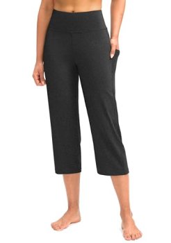 G Gradual Capri Pants for Women High Waist Workout Yoga Pants with Pockets Tummy