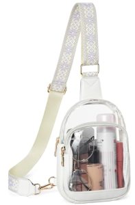 Telena Clear Bag for Stadium Events Women’s Clear Purses for Women Stadium Cross