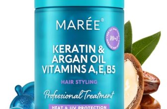 MAREE Hair Serum for Frizzy Dry Hair – Styling Capsules with Keratin