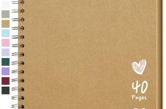 Scrapbook 8×8 Inch DIY Scrapbook Album Hardcover Kraft Paper Scrap Book Photo Al