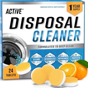 Garbage Disposal Cleaner Deodorizer Tablets – 24 Pack