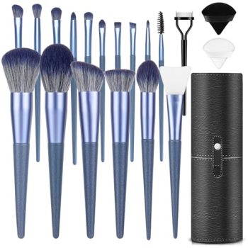 Makeup Brush Set, 17PCs Makeup Brushes with Foundation Eyebrow Blending Conceale
