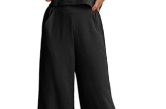 IWOLLENCE Women’s Summer 2 Piece Outfits Set Round neck Sleeveless Tank Crop Top