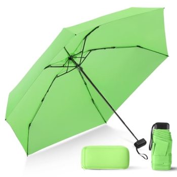 LEAGERA Compact Travel Umbrella with Case – Mini Umbrella for Purse
