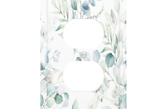 Xuejiaku Outlet Covers Watercolor Eucalyptus Plant Leaf 1 Gang Duplex Light Swit